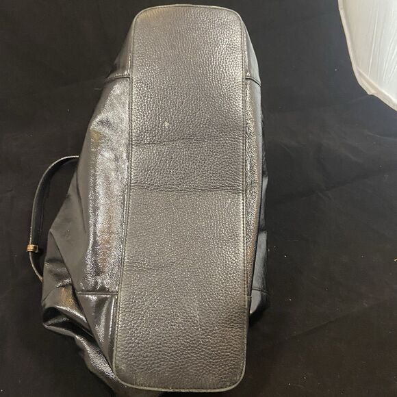 Brighton Black Patent Leather Animal Print Trim Tote and Matching Wallet SET - Picture 11 of 14